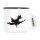 Emaille Tasse Fliegende Hexe Silhouette 300ml Vintage