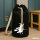 Seesack Hexe auf Besen Silhouette 20 Liter Black