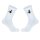 Unisex Socken Hexe auf Besen Silhouette Baumwolle