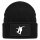 Beanie mit Patch Skateboarder Silhouette Black