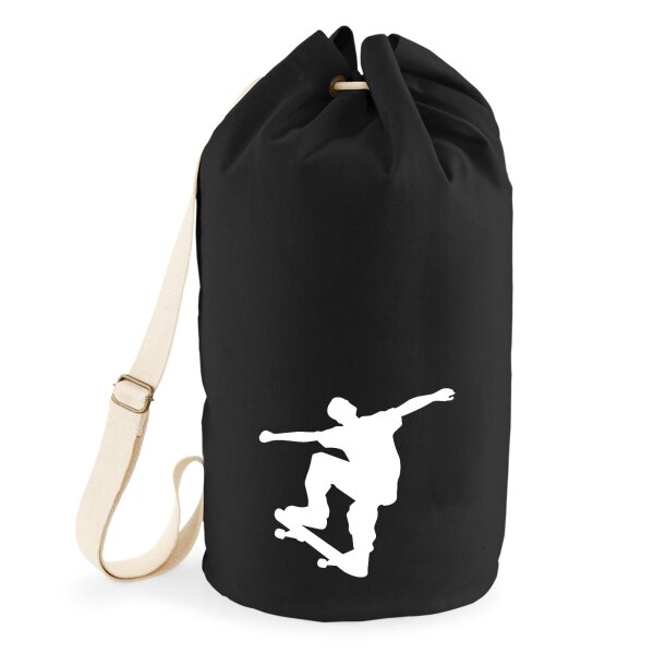 Seesack Skateboarder Silhouette 20 Liter Black