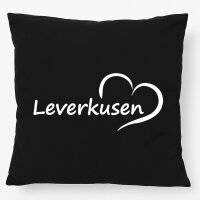 Kissen Leverkusen Herz 40x40cm