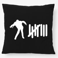 Kissen Zombie Strichliste 40x40cm