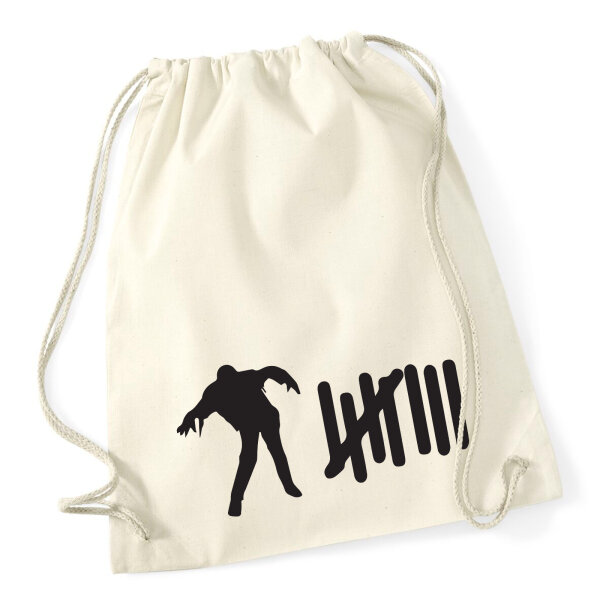 Turnbeutel Zombie Strichliste 12 Liter