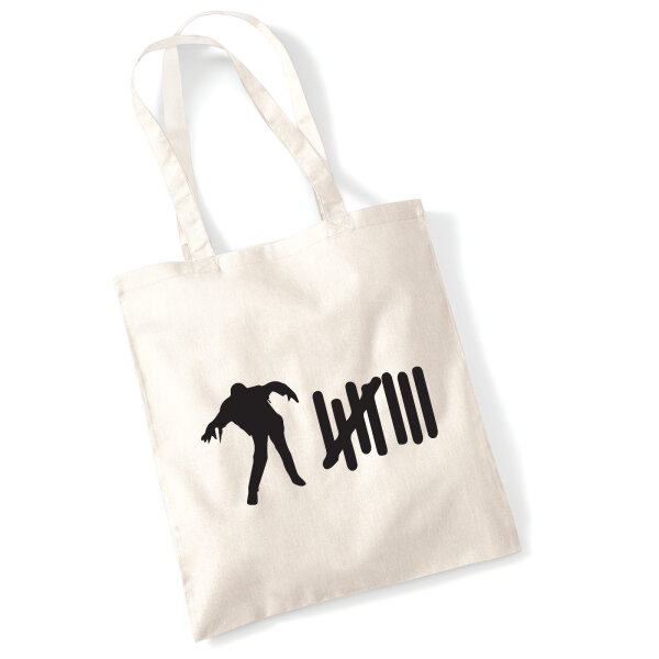 Jutebeutel Zombie Strichliste 10 Liter