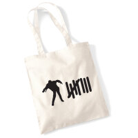 Jutebeutel Zombie Strichliste 10 Liter