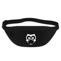 Bauchtasche Eule Comic 2,5 Liter Black