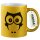 Glitzertasse Eule Comic 330ml