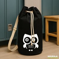 Seesack Eule Comic 20 Liter Black