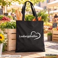 Jutebeutel Ludwigshafen Herz 10 Liter