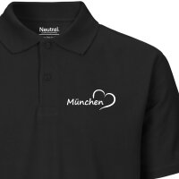 Herren Polo Shirt M&uuml;nchen Herz
