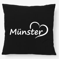 Kissen M&uuml;nster Herz 40x40cm