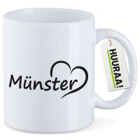 Kaffeetasse M&uuml;nster Herz 330ml