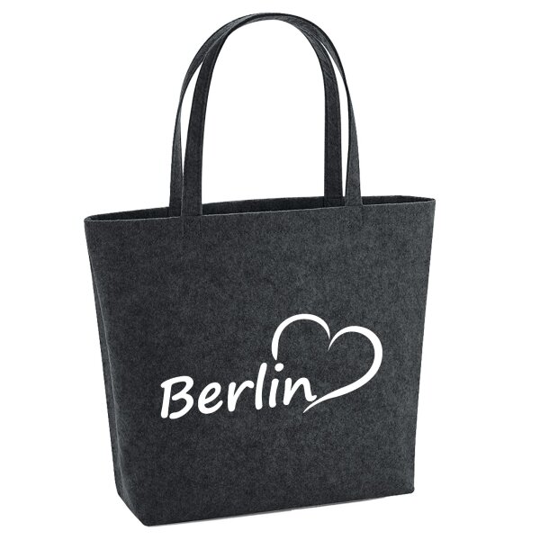 Filzshopper Berlin Herz, 22 Liter