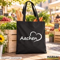 Jutebeutel Aachen Herz 10 Liter