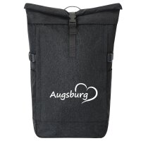 Kurierrucksack Augsburg Herz 30-44 Liter Black Melange