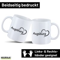 Kaffeetasse Augsburg Herz 330ml