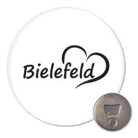 Magnet Bielefeld Herz 59mm K&uuml;hlschrankmagnet