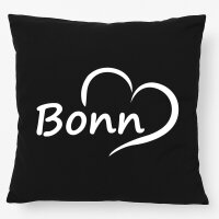 Kissen Bonn Herz 40x40cm