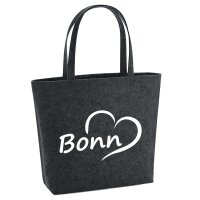 Filzshopper Bonn Herz, 22 Liter
