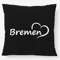 Kissen Bremen Herz 40x40cm