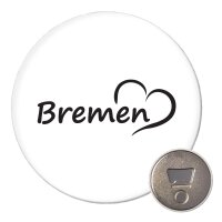 Magnet Bremen Herz 59mm K&uuml;hlschrankmagnet