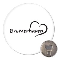 Magnet Bremerhaven Herz 59mm K&uuml;hlschrankmagnet