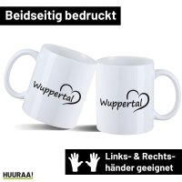 Kaffeetasse Wuppertal Herz 330ml
