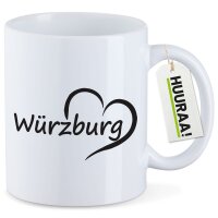 Kaffeetasse W&uuml;rzburg Herz 330ml