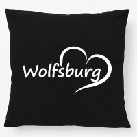 Kissen Wolfsburg Herz 40x40cm