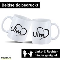 Kaffeetasse Ulm Herz 330ml