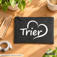 Kulturbeutel Trier Herz 1 Liter Charcoal