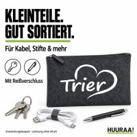 Kulturbeutel Trier Herz 1 Liter Charcoal