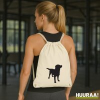 Turnbeutel Labbi Labrador Silhouette 12 Liter