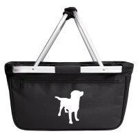 Einkaufskorb faltbar Labbi Labrador Silhouette 20 Liter...