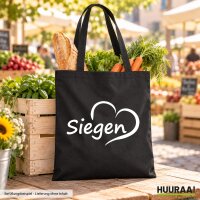 Jutebeutel Siegen Herz 10 Liter