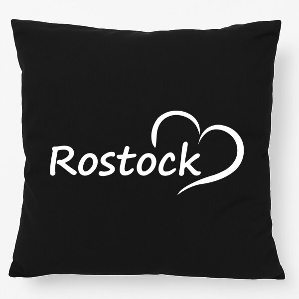 Kissen Rostock Herz 40x40cm