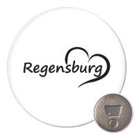Magnet Regensburg Herz 59mm K&uuml;hlschrankmagnet