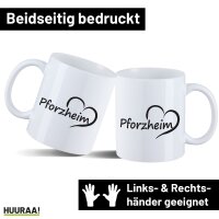 Kaffeetasse Pforzheim Herz 330ml