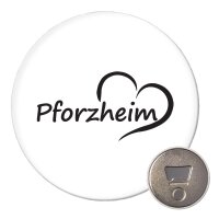 Magnet Pforzheim Herz 59mm K&uuml;hlschrankmagnet