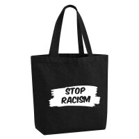 Einkaufstasche Stop Racism Canvas-Shopper 30 Liter