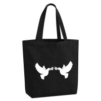 Einkaufstasche Friedenstauben Canvas-Shopper 30 Liter