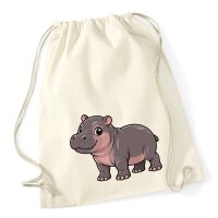 Turnbeutel Zwergflusspferdbaby Comic 12 Liter