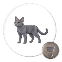 Magnet Russisch Blau Comic 59mm K&uuml;hlschrankmagnet