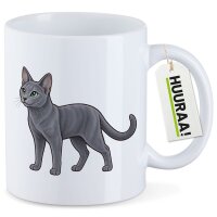 Kaffeetasse Russisch Blau Comic 330ml