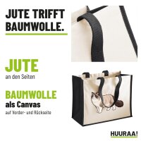 Jutetasche Ragdoll Comic 21 Liter Black