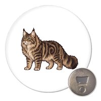 Magnet Maine Coon Comic 59mm K&uuml;hlschrankmagnet