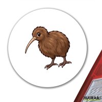 Aufkleber Kiwi Comic 10cm rund