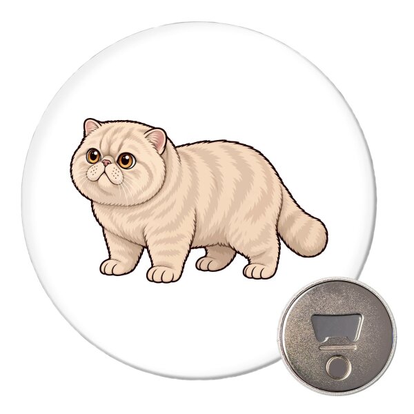 Magnet Exotic Shorthair Comic 59mm Kühlschrankmagnet