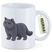 Kaffeetasse Britisch Kurzhaar Comic 330ml